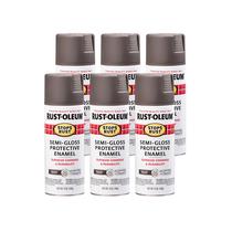 Tinta spray Rust-Oleum interrompe a ferrugem em bronze anodizado semibrilhante 354 ml (pacote com 6)
