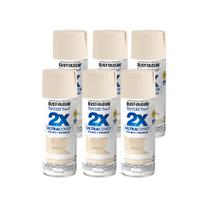 Tinta spray Rust-Oleum Painter's Touch 2X Satin Ivory 340 ml, 6 unidades