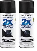 Tinta spray Rust-Oleum Painter's Touch 2X Ultra Cover preta
