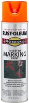 Tinta spray Rust-Oleum Professional Invertida 443ml Laranja fluorescente