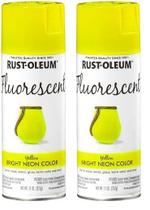 Tinta spray Rust-Oleum Specialty Fluorescente Amarelo 325 mL (x2)