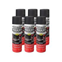 Tinta spray Rust-Oleum Stops Rust Truck Bed preta 450 ml, 6 unidades