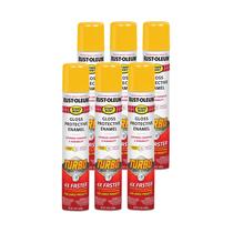 Tinta spray Rust-Oleum Stops Rust Turbo 710 ml, amarelo brilhante, 6 unidades Tinta spray Rust-Oleum Stops Rust Turbo 710 ml, amarelo brilhante, 6 unidades