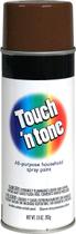 Tinta spray Rust-Oleum Touch N Tone 283g de couro brilhante marrom