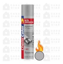 Tinta Spray Sec Rapida Alta Temperatura 250Ml Aluminio