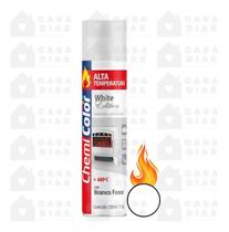 Tinta Spray Sec Rapida Alta Temperatura 250Ml Branco Fosco