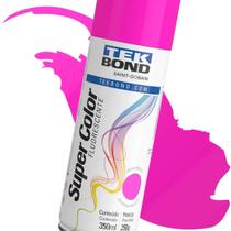 Tinta Spray Super Color Fluorescente Rosa 350ml Tekbond Tinta Spray Super Color Fluorescente Rosa 350ml Tekbond