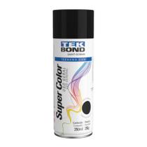 Tinta Spray Super Color Uso Geral Preto Fosco 350ml - TEK BOND
