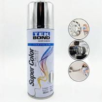 Tinta Spray TekBond Cromado Metálico 350ml