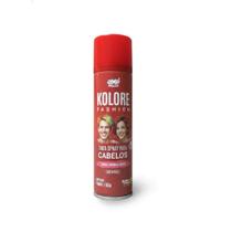 Tinta Spray Temporária Kolore Vermelha 150ml