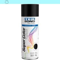 Tinta Spray Uso Geral 350Ml Preto Metálico Tekbond