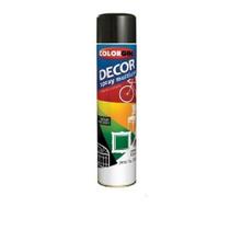 Tinta spray uso geral 360ml preto fosco decor - COLORGIN Tinta spray uso geral 360ml preto fosco decor - COLORGIN