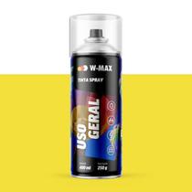 Tinta Spray Uso Geral 400ml/250g W-Max Amarelo - W-Max