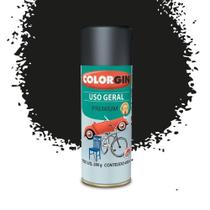 Tinta Spray Uso Geral 54001 Preto Fosco 400ml Colorgin