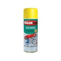 Tinta Spray Uso Geral Acabamento Brilhante Amarelo 55081 400ml - Colorgin