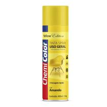 Tinta Spray Uso Geral Amarelo 400ml Chemicolor