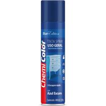 Tinta Spray Uso Geral Azul Escuro 400ml Chemicolor