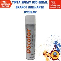 Tinta Spray Uso Geral Branco Brilhante DSColor Tinta Spray Uso Geral Branco Brilhante DSColor