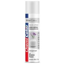 Tinta Spray Uso Geral Branco Fosco 400ml Chemicolor Tinta Spray Uso Geral Branco Fosco 400ml Chemicolor