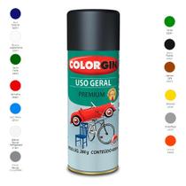 Tinta spray uso geral branco rápido refrigerador 51001 colorgin 350ml