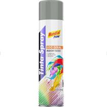 Tinta Spray Uso Geral Cinza Médio 400ml Mundial Prime Tinta Spray Uso Geral Cinza Médio 400ml Mundial Prime