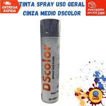 Tinta Spray Uso Geral Cinza Médio DSColor Tinta Spray Uso Geral Cinza Médio DSColor