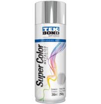 Tinta spray uso geral cromado metalico 350ml/250g - TEK BOND