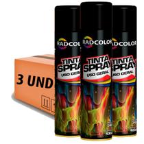 Tinta Spray Uso Geral E Automotivo Todas As Cores Caixa 3 Un