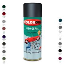 Tinta spray uso geral grafite para rodas 57001 colorgin 350ml