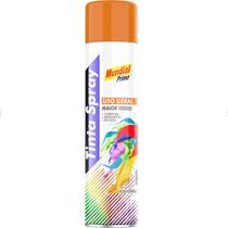 Tinta Spray Uso Geral Laranja 400ml Mundial Prime