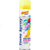 Tinta Spray Uso Geral Luminosa Amarela 400ml Mundial Prime