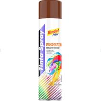 Tinta Spray uso Geral Marrom 400ml Mundial Prime Tinta Spray uso Geral Marrom 400ml Mundial Prime