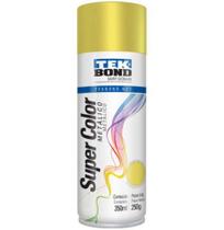 Tinta spray uso geral ouro metalico 350ml/250g - TEK BOND