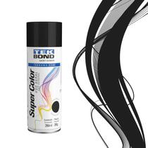 Tinta spray uso geral preto brilhante 350ml tekbond