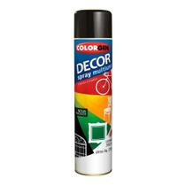 Tinta Spray Uso Geral Preto Brilhante 360ml - Colorgin Tinta Spray Uso Geral Preto Brilhante 360ml - Colorgin