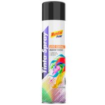 Tinta Spray Uso Geral Preto Brilhante 400mL Mundial Prime
