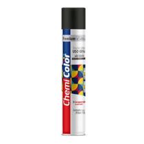 Tinta Spray Uso Geral Preto Fosco 250ml Chemicolor