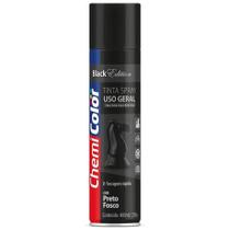 Tinta Spray Uso Geral Preto Fosco 400ml Secagem Rápida