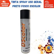 Tinta Spray Uso Geral Preto Fosco DSColor Tinta Spray Uso Geral Preto Fosco DSColor