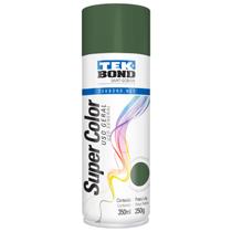 Tinta spray verde escuro metal plastico madeira