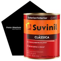 Tinta Suvinil Clássica Paredes e Tetos 800ml Preto Absoluto