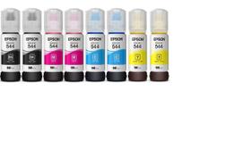 Tinta t544 para l3110 l3150 l5190 l3250 kit com 8 tintas