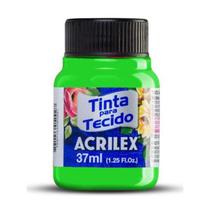 Tinta Tecido Acrilex 37ml Verde Fluorescente tie dye Artes Tinta Tecido Acrilex 37ml Verde Fluorescente tie dye Artes