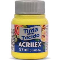 Tinta Tecido Fosca 037ML Amarelo Canario