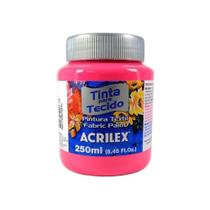 Tinta tecido fosca 250ml pink - ACRILEX