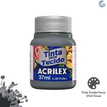 Tinta Tecido Fosca 37ml Cinza - Acrilex