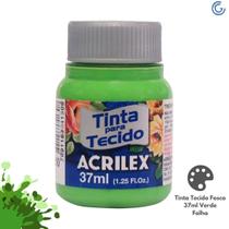 Tinta Tecido Fosca 37ml Verde Folha - Acrilex