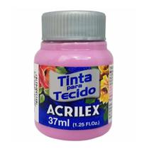 Tinta Tecido Fosca Acrilex 37 ml - Cor 581 - Rosa Ciclame
