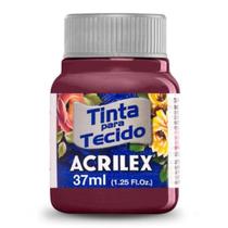 Tinta Tecido Fosca Acrilex 37 ml - Cor 588 - Vermelho Queimado