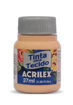 Tinta tecido fosca amarelo pessego 37ml acrilex